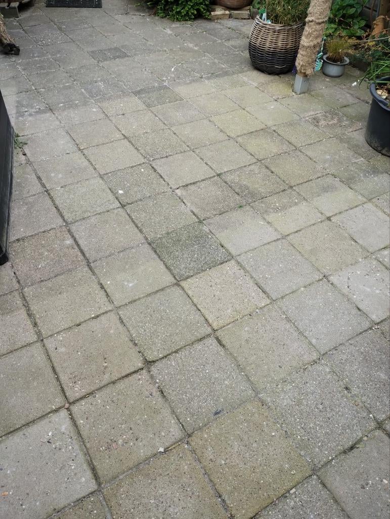 Gratis stoeptegels 30x30, Tuin en Terras, Tegels en Klinkers, Ophalen, Gebruikt, Beton, Terrastegels
