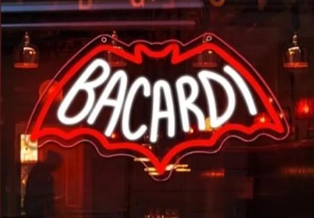 Bacardi neon Ledverlichting, Verzamelen, Merken en Reclamevoorwerpen, Lichtbak of (neon) lamp, Ophalen of Verzenden
