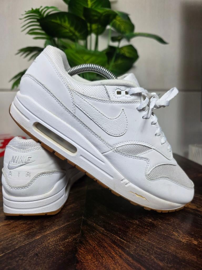 Nike Air Max 1 White Gum maat 43, Kleding | Heren, Schoenen, Wit, Nike, Ophalen of Verzenden, Sneakers of Gympen