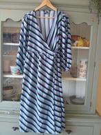 Pieces prachtige gestreepte midi jurk L, Kleding | Dames, Jurken, Paars, Maat 42/44 (L), Nieuw, Ophalen of Verzenden
