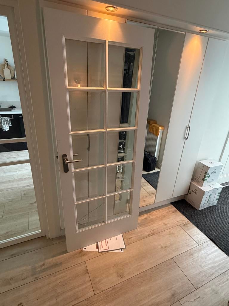 Houten binnendeur, stomp. 201x82,5, Ophalen, Gebruikt, Binnendeur, 200 tot 215 cm