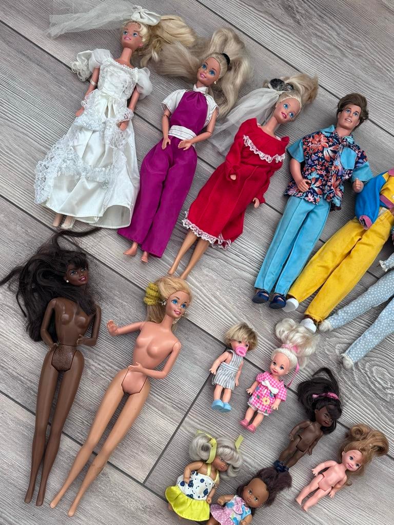 Grote Barbie collectie: poppen, kleding, meubels & paarden, Kinderen en Baby's, Speelgoed | Poppen, Ophalen, Gebruikt, Barbie