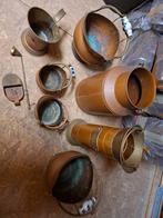 Antieke Koperen Melkbus - Decoratieve Vintage Melkkan, Ophalen of Verzenden