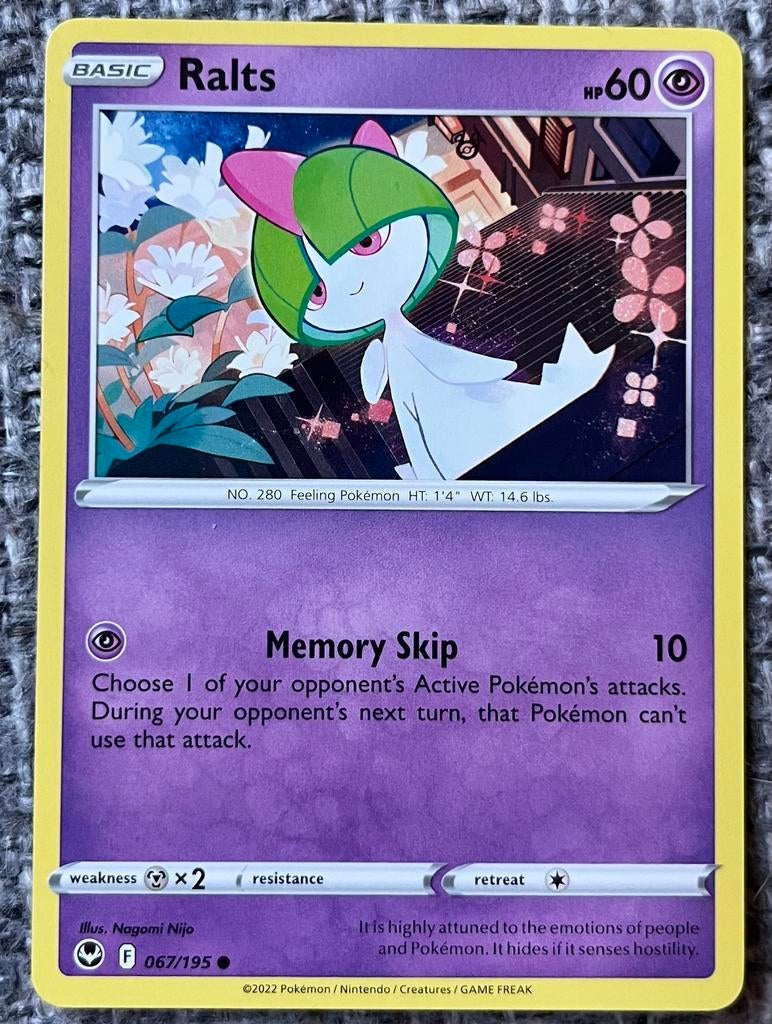 Pokémonkaart van Ralts (280) • Silver Tempest (067/195), Verzenden, Nieuw, Losse kaart