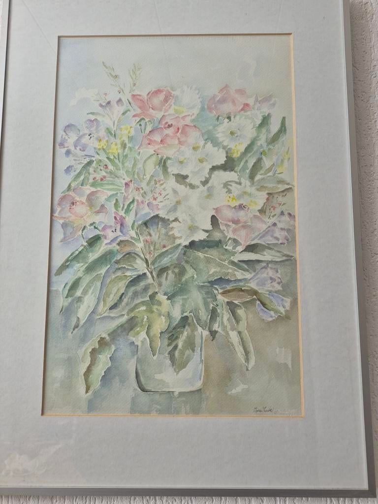Aquarel bloemenstilleven van Joke Zack, Ophalen of Verzenden