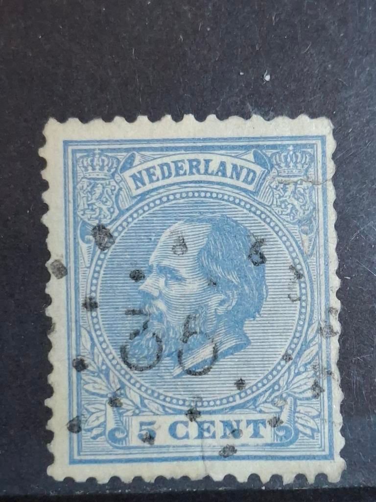 Puntstempel zegel nr 35 Enkhuizen nvph nr19, Postzegels en Munten, Postzegels | Nederland, Ophalen of Verzenden