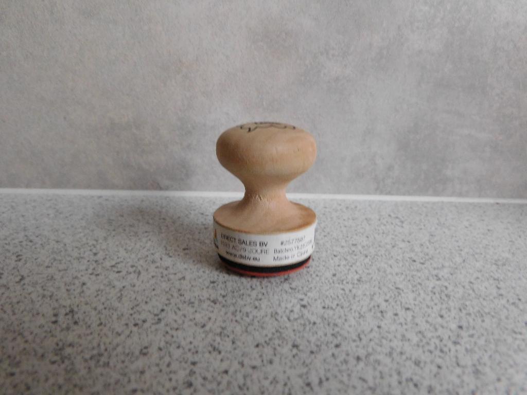 Stempel Hout met Siliconen Kop LOVE, Ophalen of Verzenden, Zo goed als nieuw, Houten stempel