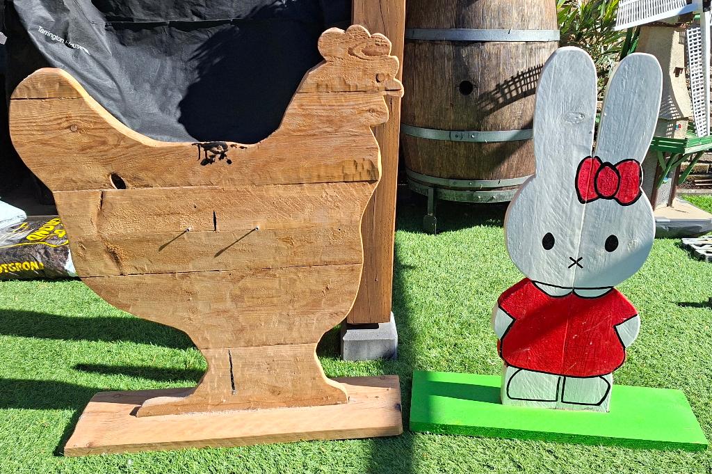Houten Kip en houten Nijntje, Ophalen, Gebruikt
