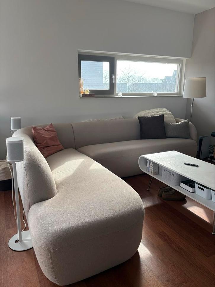 BySidde Nomi XL hoekbank (links) in de kleur Desert Light., Huis en Inrichting, Banken | Bankstellen, Gebruikt, Hoekbank, Vierpersoons of meer