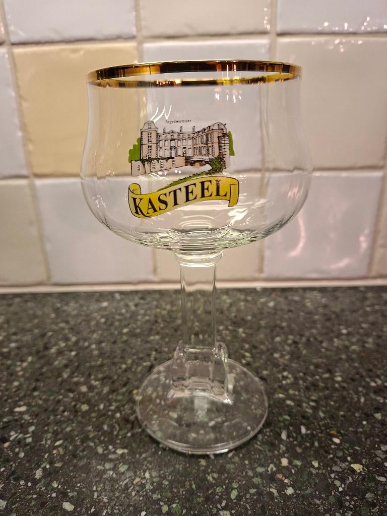 Kasteel bierglas, Ophalen of Verzenden, Zo goed als nieuw, Bierglas
