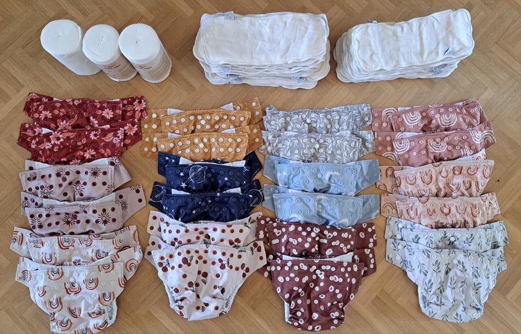 24 wasbare pocketluiers - Happy Naps, Kinderen en Baby's, Babykleding | Overige, Ophalen of Verzenden, Zo goed als nieuw, Jongetje of Meisje