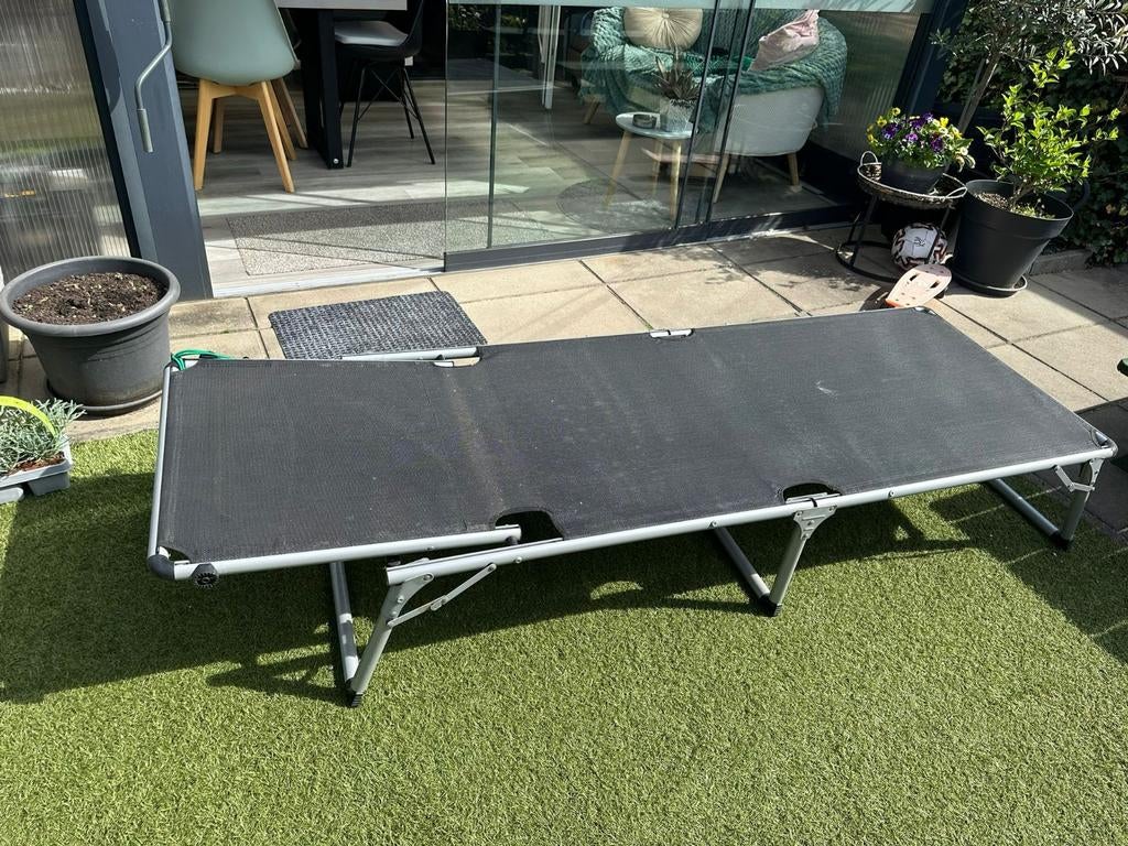 Inklapbaar bed, Tuin en Terras, Ophalen of Verzenden, Aluminium, Inklapbaar