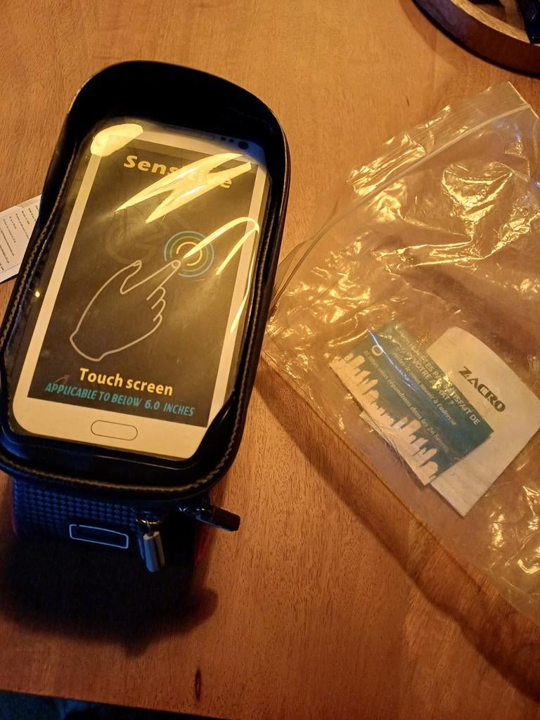 Zacro fietstasje met telefoonhouder, Fietsen en Brommers, Ophalen of Verzenden, Nieuw