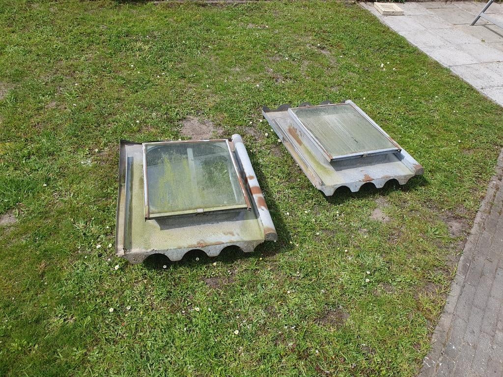 Zinken dakramen, Doe-het-zelf en Verbouw, Dakpannen en Dakbedekking, Ophalen, Gebruikt, Overige typen, Minder dan 5 m²