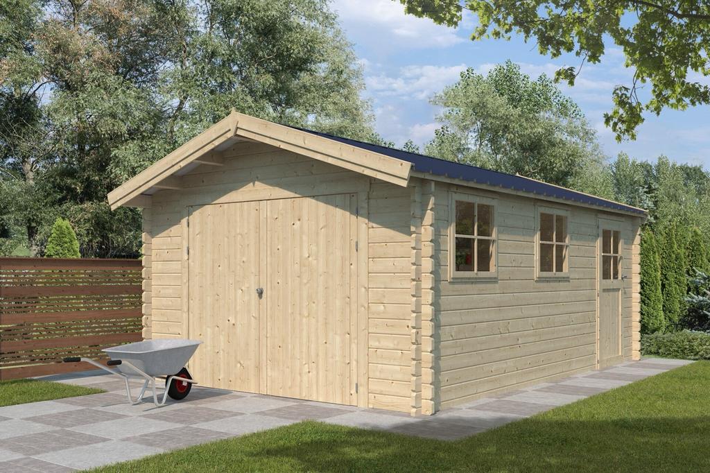 Houten Garage 44 mm dik hout! 385x565 | Montage Mogelijk!, Ophalen of Verzenden, Zo goed als nieuw, 250 cm of meer, Planken