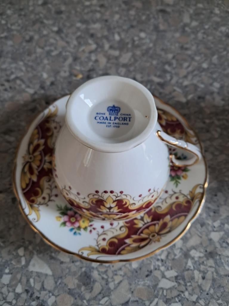 Coalport kop en schotel, Antiek en Kunst, Ophalen