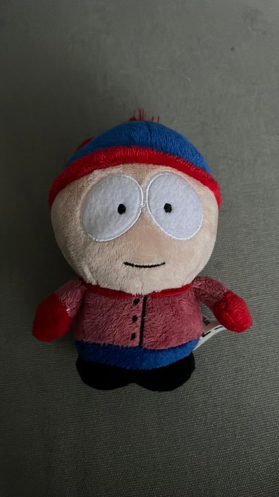 South Park Stan Marsh knuffel/ sleutelhanger 14 cm zgan, Ophalen of Verzenden, Zo goed als nieuw, Overige typen