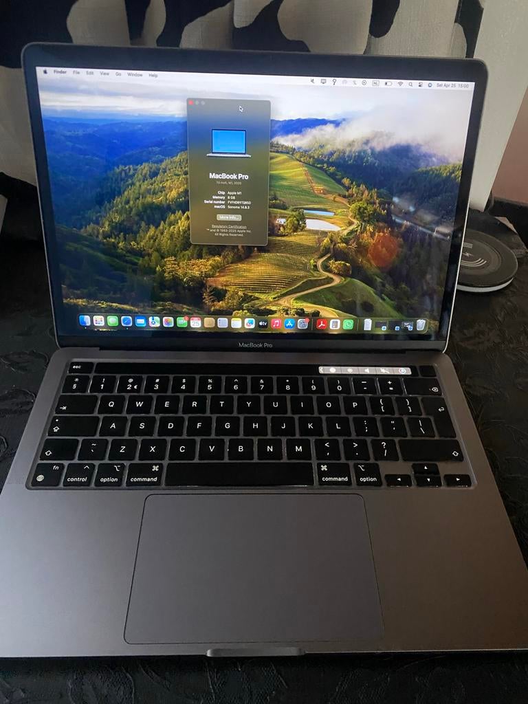 MacBook Pro (M1, 2020) - Scherm defect, MacBook Pro, Gebruikt, Qwerty, 8 GB