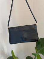 Zwarte lak schoudertas merk, Sieraden, Tassen en Uiterlijk, Tassen | Damestassen, Ophalen of Verzenden, Gebruikt, Avondtasje