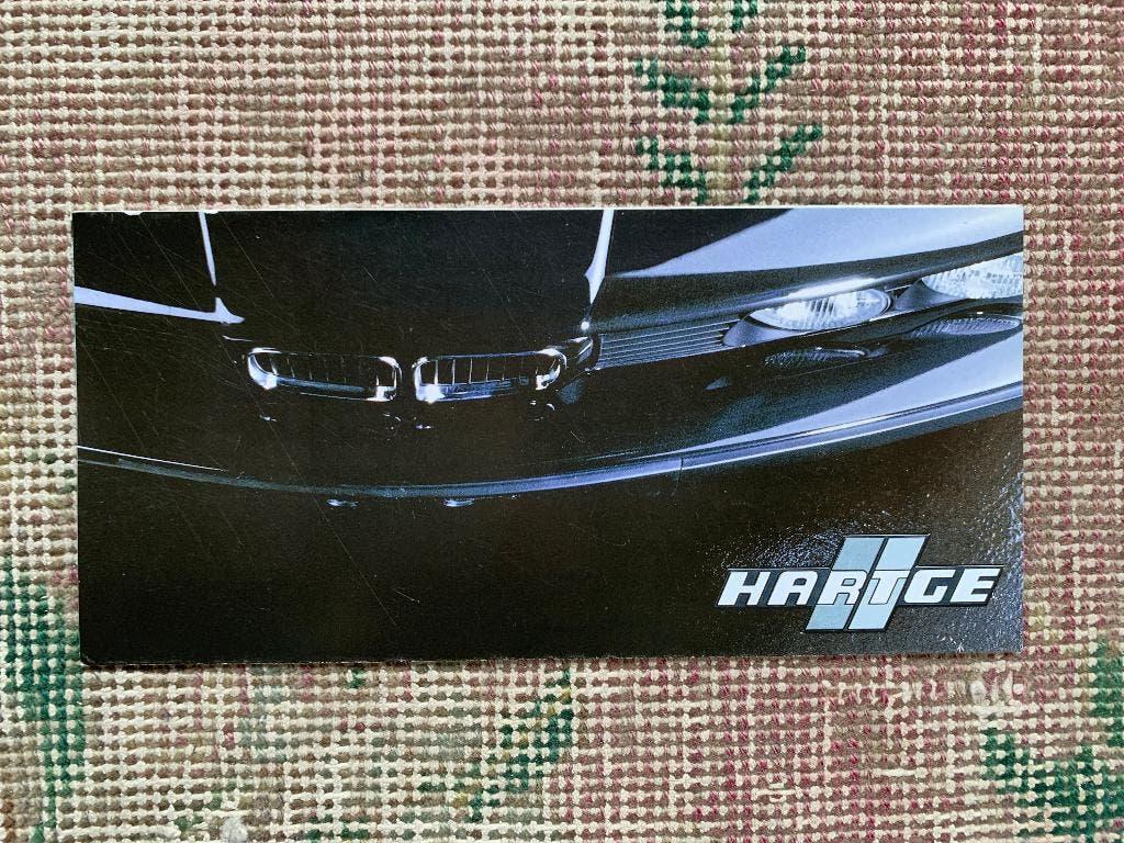 Zeldzame uitklap folder Hartge BMW lichtmetalen velgen, Ophalen of Verzenden, Zo goed als nieuw, BMW, Hartge