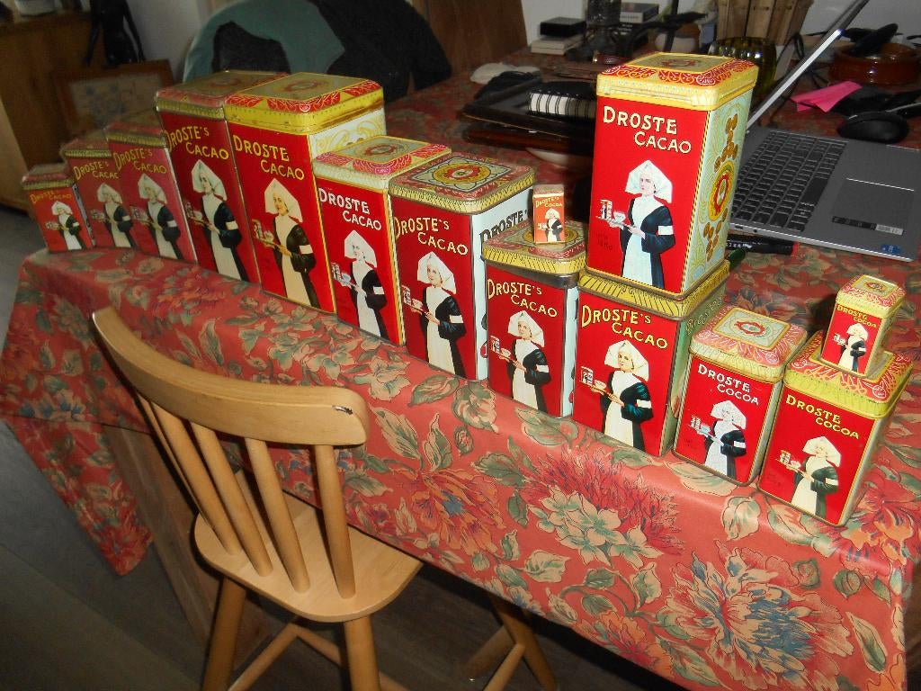 13 droste blikken mooi koopje, Ophalen of Verzenden, Zo goed als nieuw, Overige, Droste