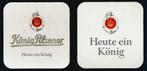 Bierviltje König Pilsener - Heute ein König - NIEUW, Ophalen of Verzenden, Nieuw, Viltje(s), Overige merken