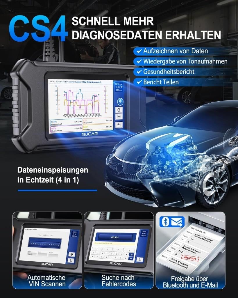 MUCAR CS4 OBD2 diagnoseapparaat, auto,, Auto diversen, Autogereedschap, Ophalen of Verzenden, Zo goed als nieuw, Support@mythinkcar.com
