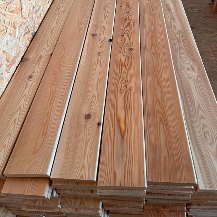 Gevelbekleding Lariks delen, latten, planken 20x90/120/140mm, Tuin en Terras, Palen, Balken en Planken, Nieuw, Planken, 250 cm of meer