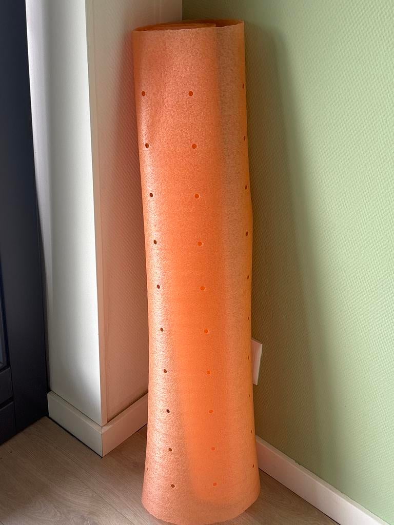 Ondervloer laminaat - ca. 7 meter, Kunststof, Zo goed als nieuw, Laminaat, 5 tot 10 m²