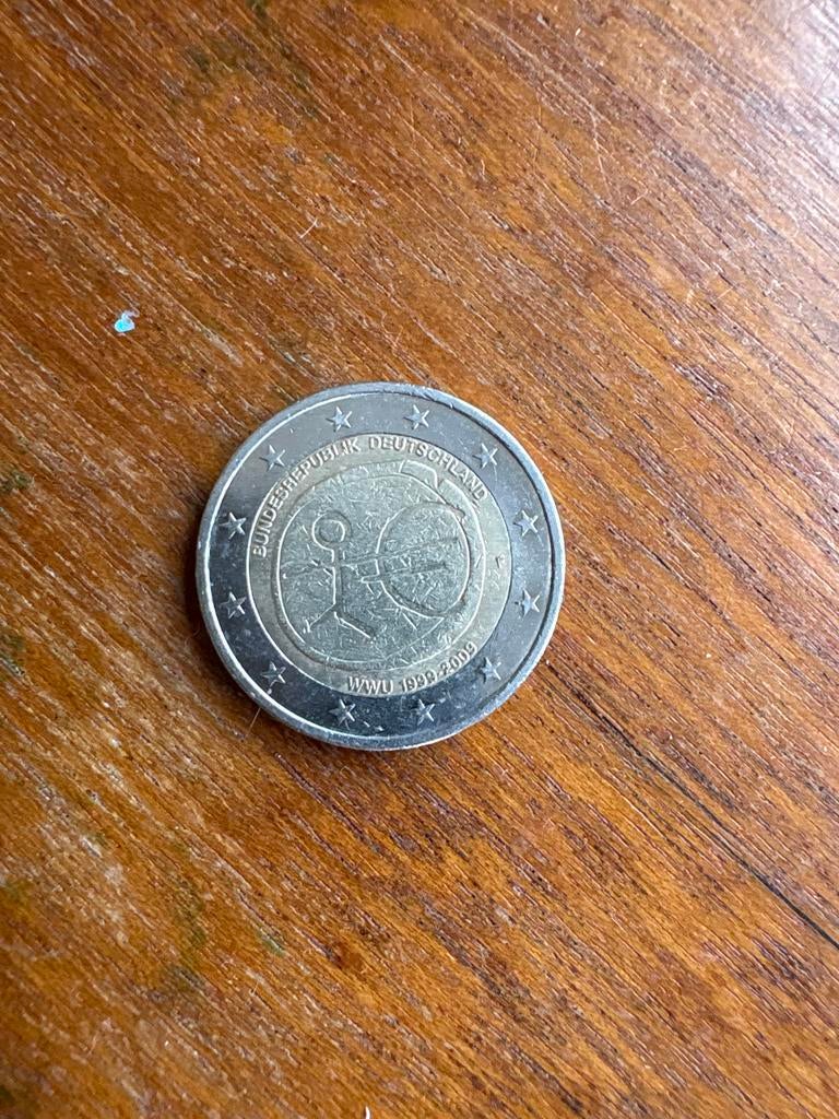 Zeldzame Duitse 2 Euro munt WWU 1999-2009, Postzegels en Munten, Ophalen of Verzenden, Duitsland, 2 euro, Losse munt