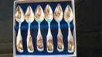 Zilveren Biedermeier lepeltjes in doos, Antiek en Kunst, Antiek | Bestek, Verzenden