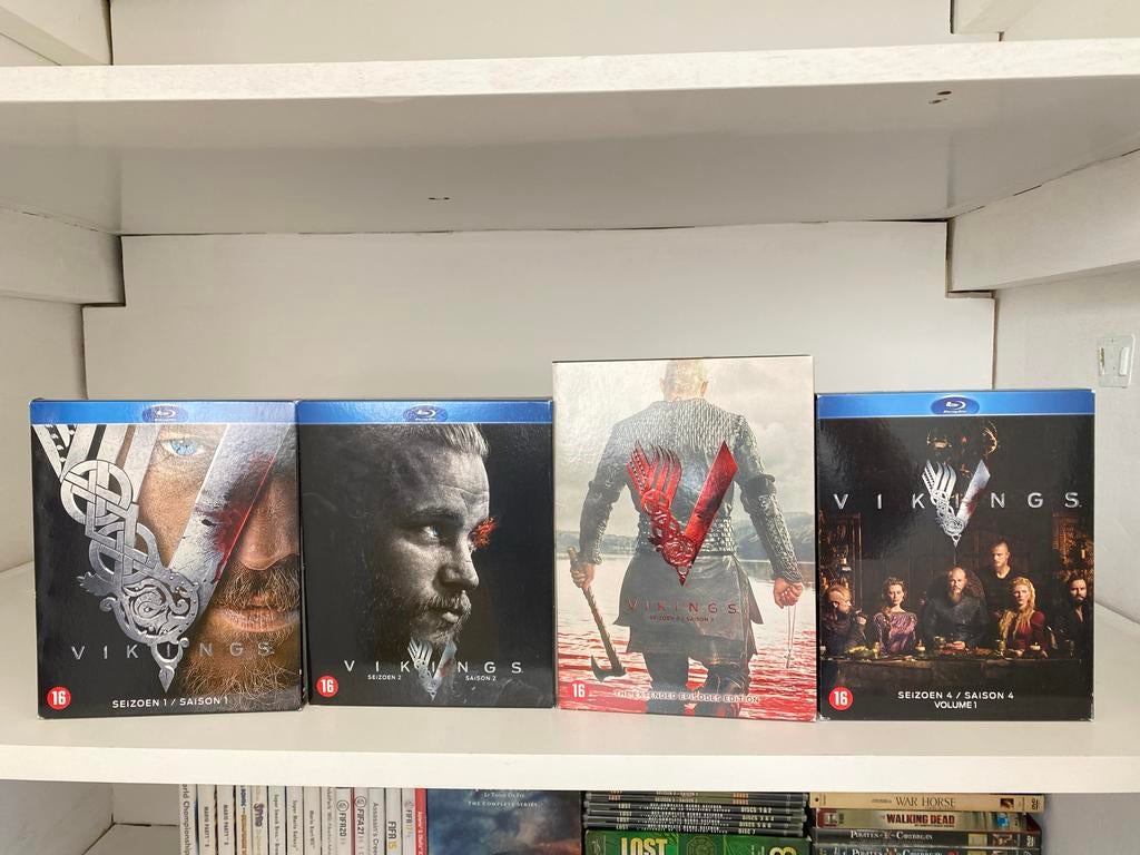 Vikings seizoenen 1 t/m 4 (seizoen 3 extended), Cd's en Dvd's, Dvd's | Tv en Series, Gebruikt, Vanaf 16 jaar, Boxset, Ophalen of Verzenden