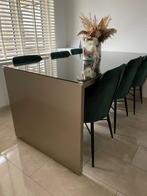 Stijlvolle eettafel + 6 stoelen - complete design set, Ophalen, Zo goed als nieuw, Eric Kuster, 4 tot 6 stoelen