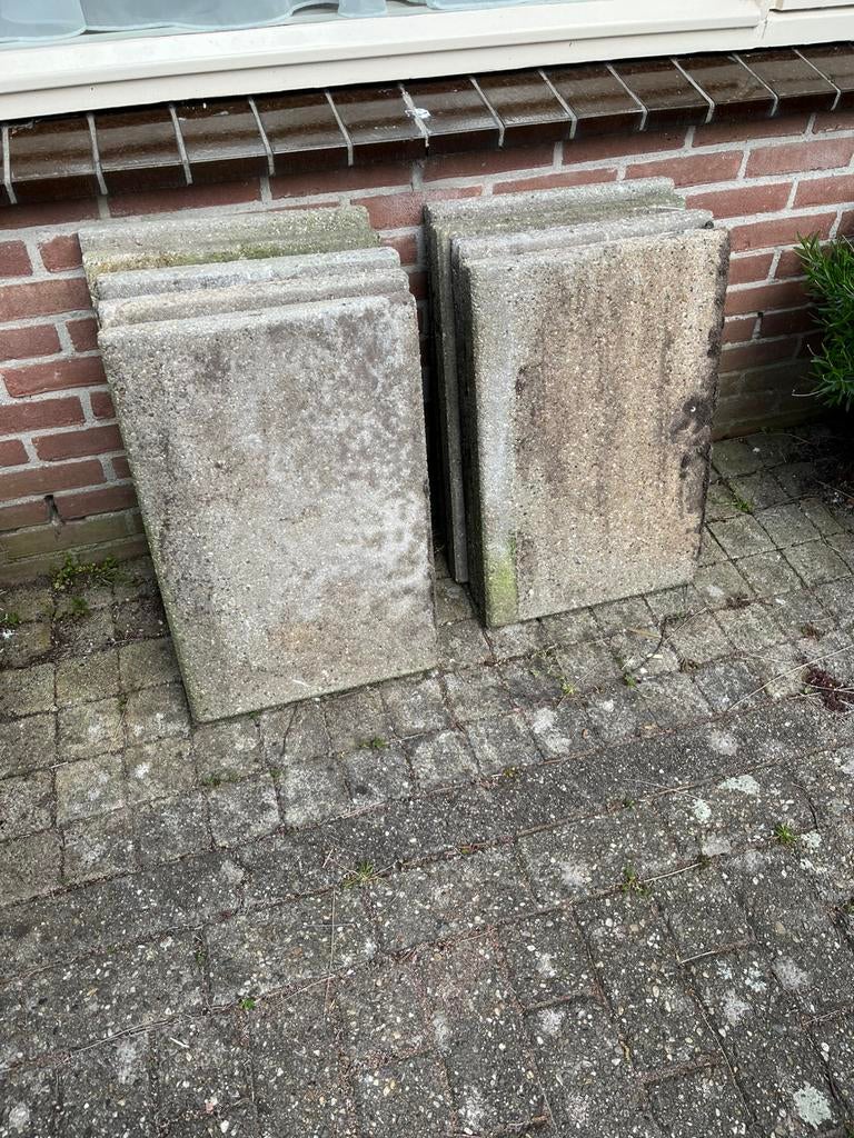 Betontegels 40/60 gratis ophalen, Tuin en Terras, Tegels en Klinkers, Ophalen, Zo goed als nieuw, Beton, Terrastegels