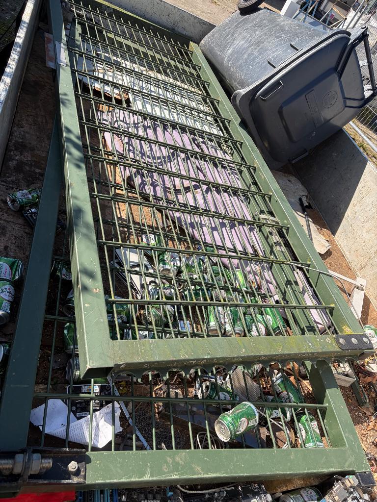Hekwerk 2,5meter hoog.. 2 delen, Ophalen of Verzenden, Gebruikt, IJzer