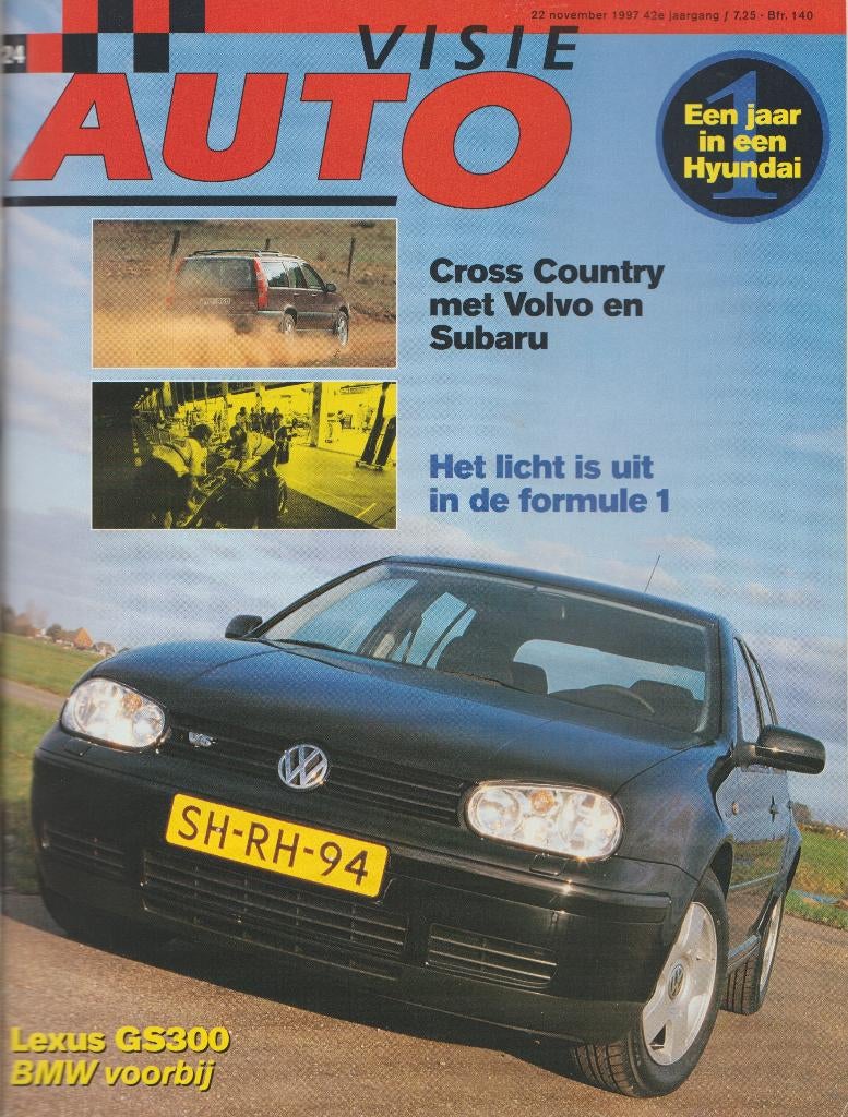 Volkswagen Golf 4 ( Typ 1J ) test in Autovisie 1997, Gelezen, Ophalen of Verzenden, Autovisie, Volkswagen