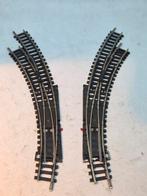Minitrix R1/R2 gebogen wissels - Prima staat!, Hobby en Vrije tijd, Modeltreinen | N-Spoor, Gelijkstroom, Trix, Rails, Ophalen of Verzenden