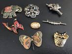 Broches en hangertjes, Overige materialen, 4 tot 7 cm, Gebruikt, Overige kleuren