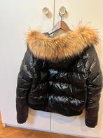 Moncler Puffer Jas met Bontkraag - Zwart, Kleding | Dames, Ophalen of Verzenden, Zo goed als nieuw, Maat 38/40 (M), Zwart