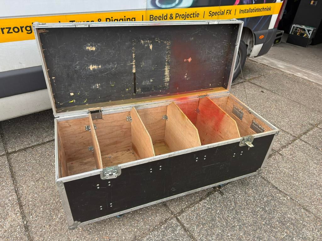 Flightcase met 5 vakken, Muziek en Instrumenten, Behuizingen en Koffers, Ophalen, Zo goed als nieuw