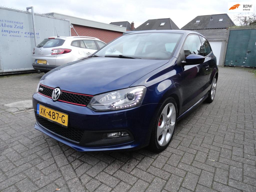 Volkswagen Polo 1.4 AUT GTI NAVI CLIMA, Auto's, Euro 5, 4 cilinders, Blauw, 630 kg