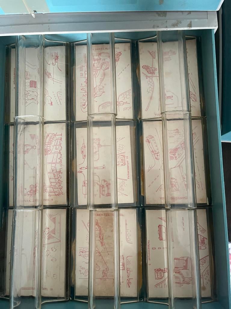 Oude verkeers (school) stempels, Ophalen of Verzenden