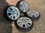 16” 4x100 Opel Velgen met Getrokken Zomerbanden, Ophalen, Opel
