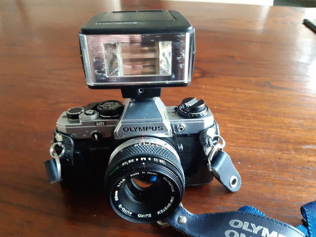 Analoge camera, Audio, Tv en Foto, Fotocamera's Analoog, Ophalen, Gebruikt, Spiegelreflex, Olympus