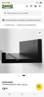 IKEA Mosslanda schilderijplank - Zwart, Ophalen of Verzenden