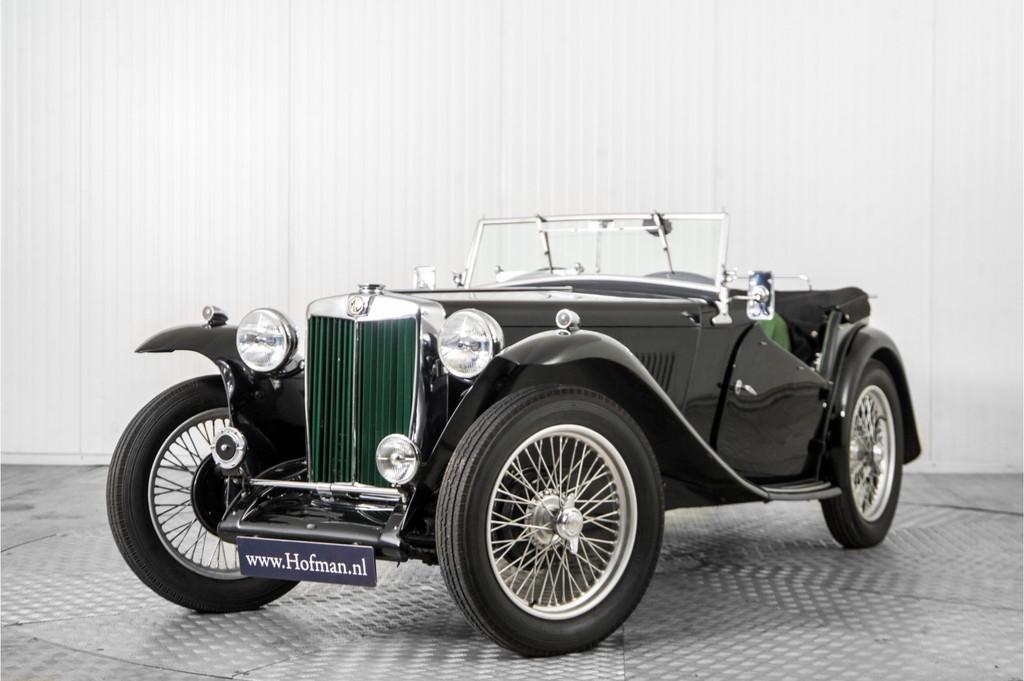 MG MG TC (bj 1947), Auto's, MG, Overige modellen, 4 cilinders, Cabriolet, Zwart