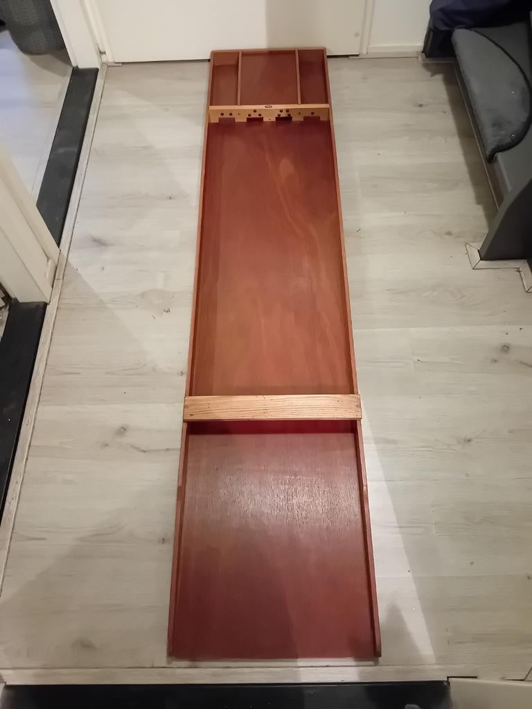 Homas sjoelbak 180cm met 19 sjoelschijven, Hobby en Vrije tijd, Een of twee spelers, Ophalen, Gebruikt, Homas