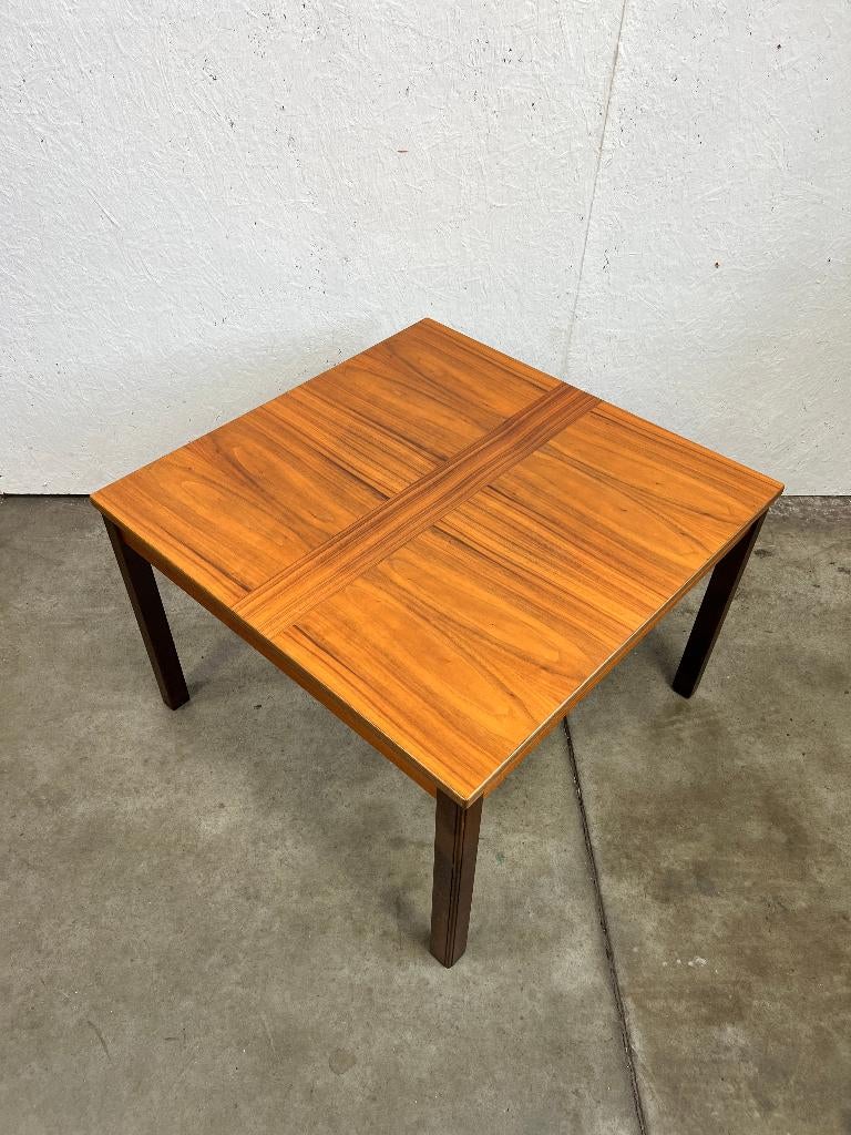 Vintage Deense Salontafel / Bijzettafel, teak 1970's, Ophalen, Gebruikt, 50 tot 100 cm, 50 tot 100 cm