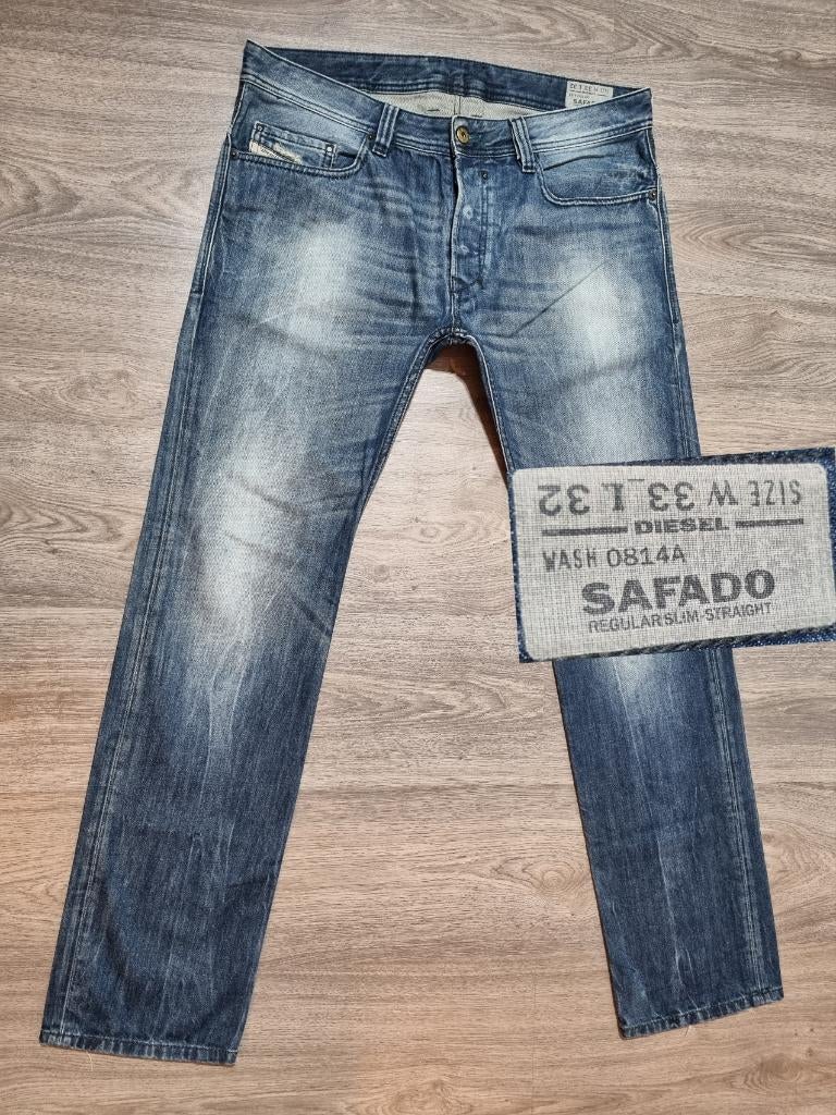Diesel SAFADO W33 L32 * 33x32 slim straight #D2976, Diesel, Blauw, Diesel, W32 (confectie 46) of kleiner