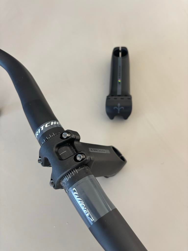 Wilier Barra SL Stuur & 2x Stemma SL Stuurpen, Stuur, Ophalen of Verzenden, Zo goed als nieuw, Aluminium